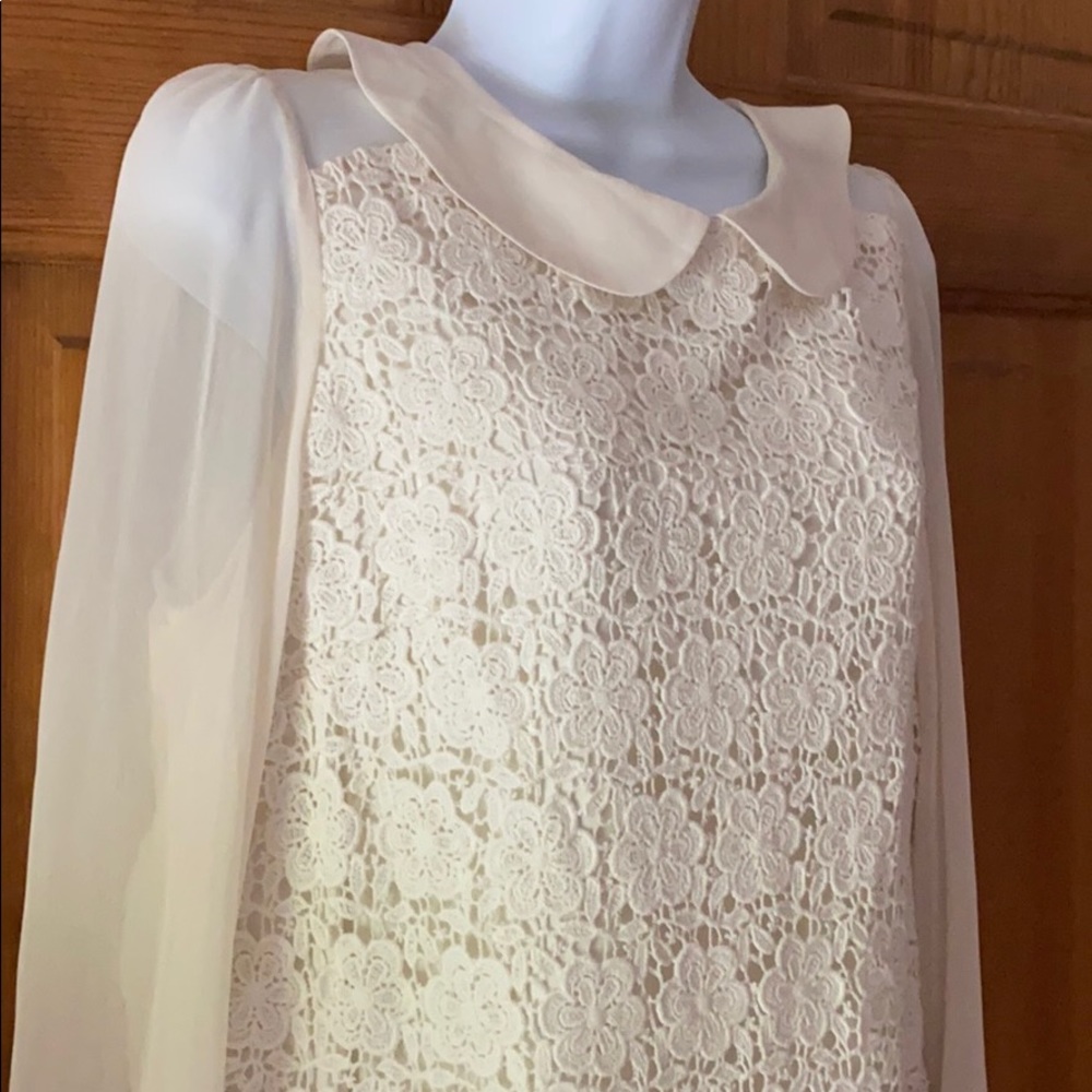 Women’s NWT Eliza J ivory lace dress size 12